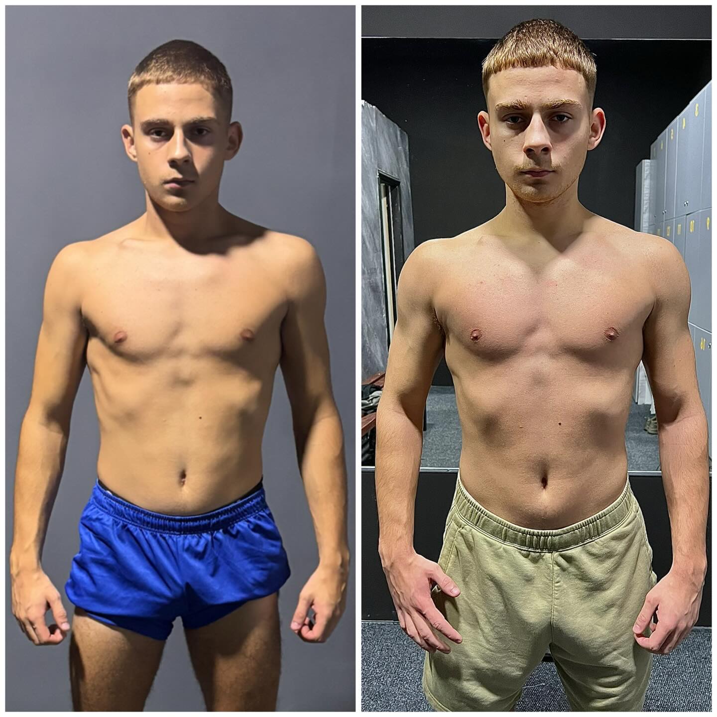 💥Novi rezultat u timu💥 Slika lijevo 64kg. Slika desno 71kg. - Napredak klijenta za 30 dana 1na1 treninga. +7kg čistog napretka 🫡-Ovo nije sreća.-Ovo je pravilan trening + razumijevanje građe tijela.✅ 3x sedmično teški, intenzivni trening snage✅ Bez kardija✅ Klijent mezomorf – prilagođen pristup✅ Ogromne količine hrane (da, čak i junk)✅ +7 kg tjelesne mase✅ Struk +0.5 cm – praktično bez masnog dobitka-Fokus je bio isključivo na mišićnom rastu, jakim osnovnim pokretima i progresiji iz treninga u trening.Rezultat?Punija prsa, šira ramena, jače ruke i kompletno drugačija figura.-Svaka čast bruda ispoštovao si sve sto sam tražio od tebe i kao povratnu informaciju dobili smo brutal rezultat 👏🏻🔥 @__aleksejtanasic_ .....Za više informacija pišite u DM📲#gym #fit #klijent #whybenormalwhenyoucanbeabeast20 tj.8. prosinca 2025EmotikonObjavi
